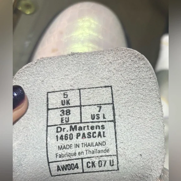 Iridescent Croc-Embossed Dr. Martens - Picture 3 of 6